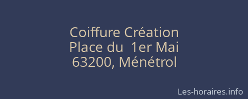 Coiffure Création