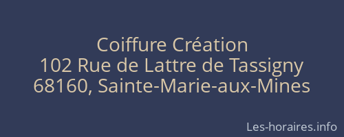 Coiffure Création