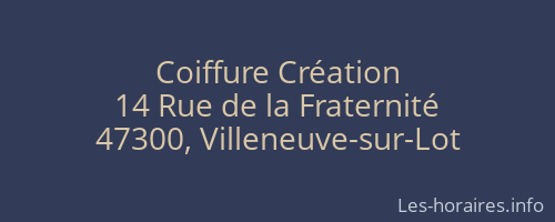 Coiffure Création