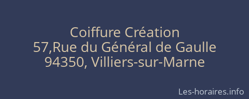Coiffure Création
