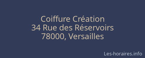 Coiffure Création