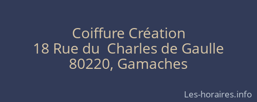 Coiffure Création