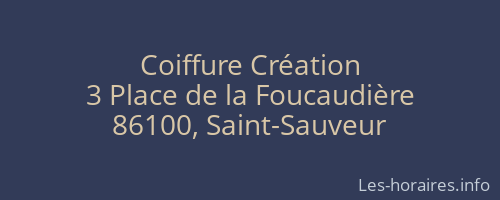 Coiffure Création