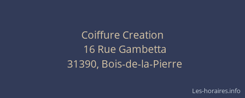 Coiffure Creation