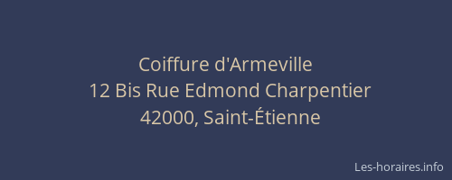 Coiffure d'Armeville