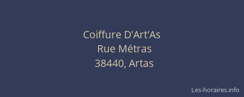 Coiffure D'Art'As
