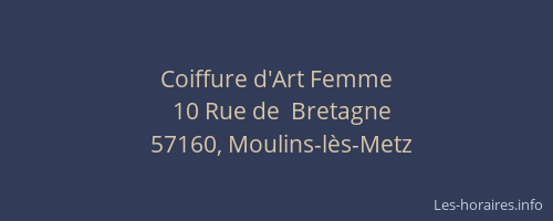 Coiffure d'Art Femme