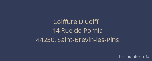 Coiffure D'Coiff