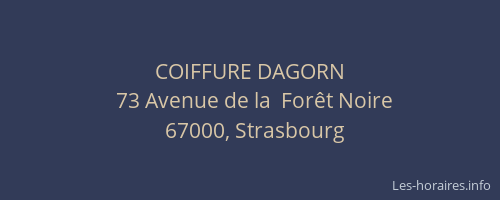 COIFFURE DAGORN