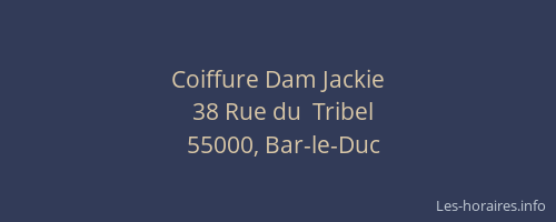 Coiffure Dam Jackie