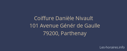 Coiffure Danièle Nivault