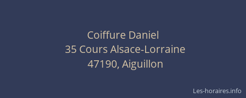 Coiffure Daniel