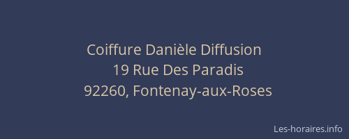 Coiffure Danièle Diffusion