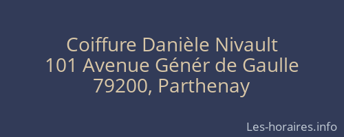 Coiffure Danièle Nivault