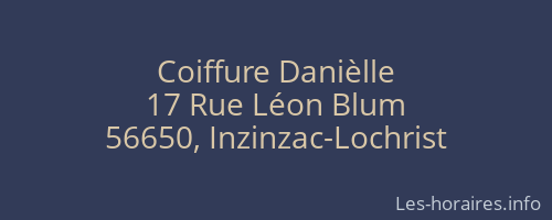 Coiffure Danièlle