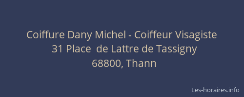 Coiffure Dany Michel - Coiffeur Visagiste