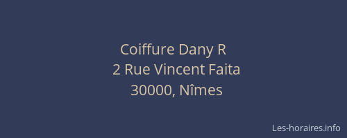 Coiffure Dany R