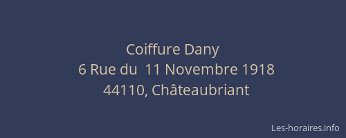 Coiffure Dany