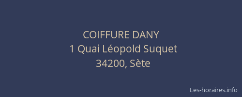 COIFFURE DANY