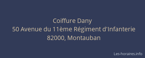 Coiffure Dany
