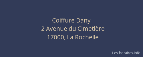 Coiffure Dany