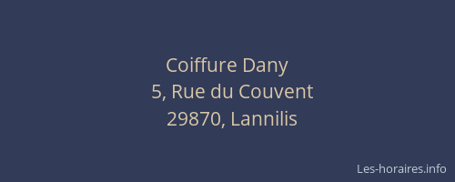 Coiffure Dany