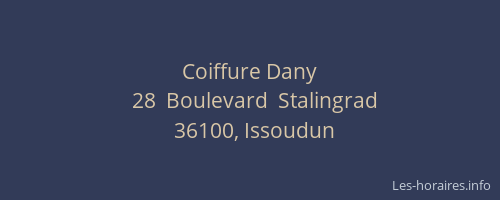 Coiffure Dany