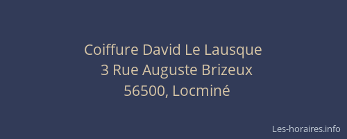 Coiffure David Le Lausque