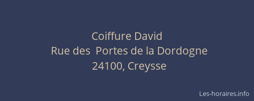 Coiffure David