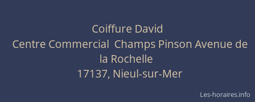 Coiffure David