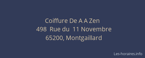 Coiffure De A A Zen