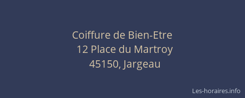 Coiffure de Bien-Etre