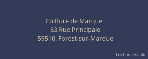 Coiffure de Marque