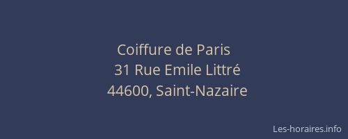 Coiffure de Paris