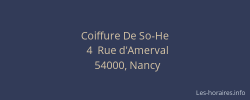 Coiffure De So-He