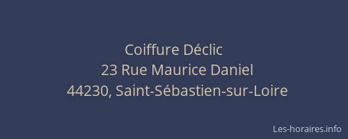 Coiffure Déclic