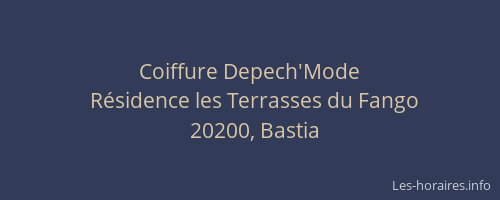 Coiffure Depech'Mode