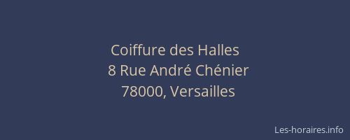 Coiffure des Halles