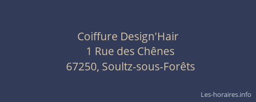 Coiffure Design'Hair