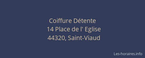 Coiffure Détente
