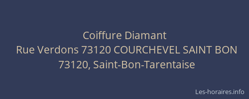 Coiffure Diamant