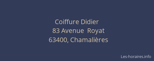 Coiffure Didier