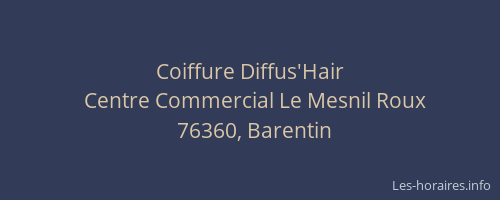 Coiffure Diffus'Hair