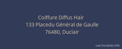 Coiffure Diffus Hair
