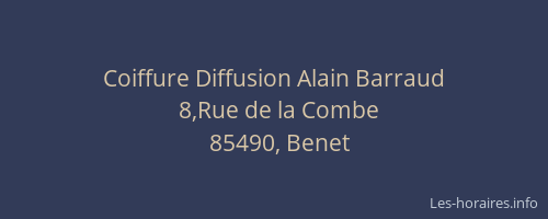 Coiffure Diffusion Alain Barraud