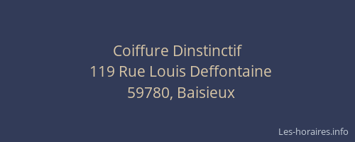 Coiffure Dinstinctif