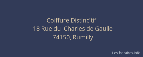 Coiffure Distinc'tif