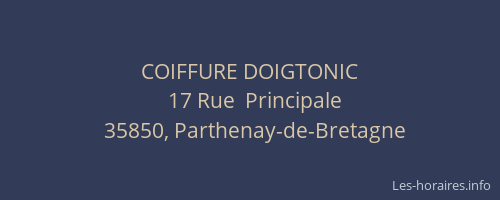 COIFFURE DOIGTONIC