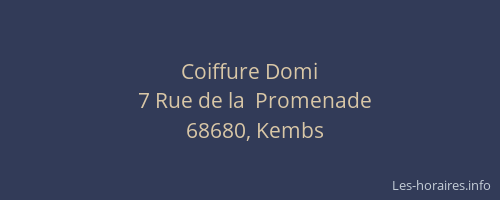 Coiffure Domi