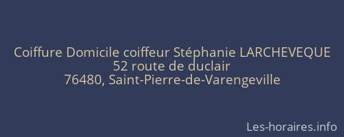Coiffure Domicile coiffeur Stéphanie LARCHEVEQUE